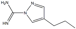 1H-Pyrazole-1-carboximidamide,4-propyl-(9CI) Structure