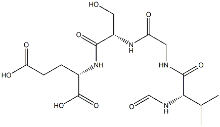 N-FORMYL-L-VALYLGLYCYL-L-SERYL-L-GLUTAMIC ACID) Structure