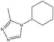 4H-1,2,4-Triazole,4-cyclohexyl-3-methyl-(9CI) Structure