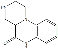 2,3,4,4a-tetrahydro-1H-pyrazino(1,2a)quinoxalin-5-(6H)one 구조식 이미지