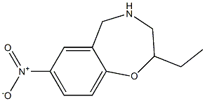 1,4-Benzoxazepine,2-ethyl-2,3,4,5-tetrahydro-7-nitro-(9CI) 구조식 이미지