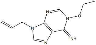 6H-Purin-6-imine,1-ethoxy-1,9-dihydro-9-(2-propenyl)-(9CI) 구조식 이미지