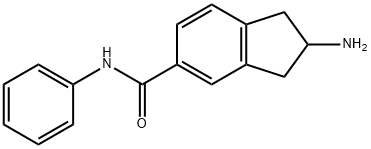 1H-Indene-5-carboxamide,2-amino-2,3-dihydro-N-phenyl-(9CI) 구조식 이미지