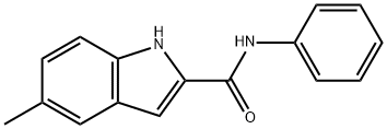 1H-인돌-2-카르복사미드,5-메틸-N-페닐-(9CI) 구조식 이미지