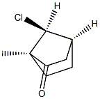 (1R,4S,7-anti)-7-Chloro-1-methylbicyclo[2.2.1]heptan-2-one 구조식 이미지