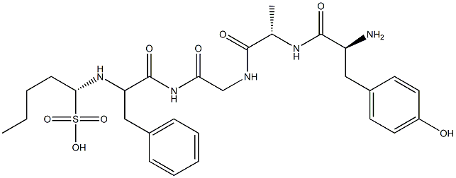 엔케팔린술폰산,Ala(2)-Nle(5)- 구조식 이미지