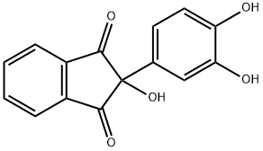 (Dihydroxy-3,4 phenyl)-2 hydroxy-2 indanedione-1,3 [French] Structure