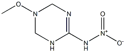 1,3,5-Triazin-2-amine,1,4,5,6-tetrahydro-5-methoxy-N-nitro-(9CI) Structure