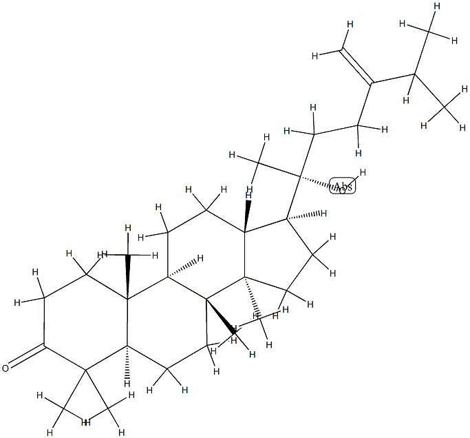 (20R)-20-Hydroxy-24-methylene-5α-dammaran-3-one 구조식 이미지