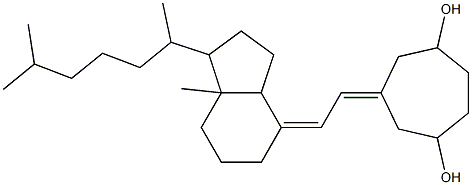 1,4-dihydroxy-3-deoxy-A-homo-19-nor-9,10-secocholesta-4,7-diene 구조식 이미지