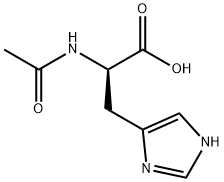(2R)-2-Acetamido-3-(1H-Imidazol-4-Yl)Propanoic Acid Structure