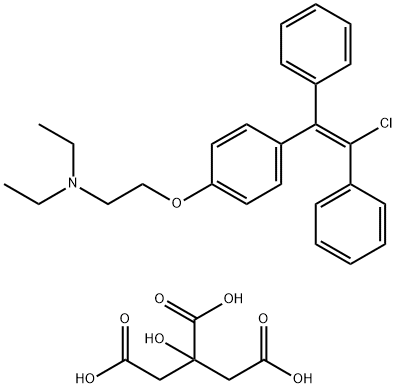 trans-clomifene citrate 구조식 이미지