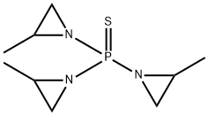 1,1',1"-포스포로티오일트리스(2-메틸아지리딘) 구조식 이미지