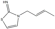 2(3H)-Thiazolimine,3-(2-butenyl)-(9CI) 구조식 이미지