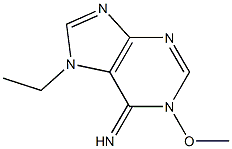 6H-Purin-6-imine,7-ethyl-1,7-dihydro-1-methoxy-(9CI) Structure