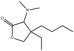 2(3H)-Furanone,4-butyl-3-(dimethylamino)-4-ethyldihydro-(9CI) 구조식 이미지
