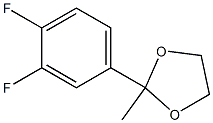 1,3-Dioxolane,2-(3,4-difluorophenyl)-2-methyl-(9CI) 구조식 이미지