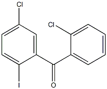 (5-Chloro-2-iodophenyl)-(2-chlorophenyl)-methanone Structure