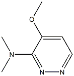 3-피리다진아민,4-메톡시-N,N-디메틸-(9CI) 구조식 이미지