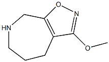 4H-Isoxazolo[5,4-c]azepine,5,6,7,8-tetrahydro-3-methoxy-(9CI) 구조식 이미지
