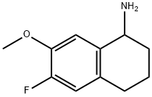 1-Naphthalenamine,6-fluoro-1,2,3,4-tetrahydro-7-methoxy-(9CI) 구조식 이미지