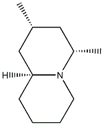 2H-Quinolizine,octahydro-2,4-dimethyl-,(2R,4S,9aS)-rel-(+)-(9CI) 구조식 이미지