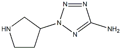 2H-Tetrazol-5-amine,2-(3-pyrrolidinyl)-(9CI) 구조식 이미지