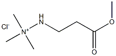 Hydrazinium,2-(3-methoxy-3-oxopropyl)-1,1,1-trimethyl-, chloride (1:1)
 구조식 이미지