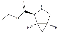 3-Azabicyclo[3.1.0]hexane-2-carboxylicacid,ethylester,(1-alpha-,2-bta-,5-alpha-)-(9CI) 구조식 이미지