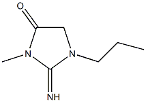 4-Imidazolidinone,2-imino-3-methyl-1-propyl-(9CI) Structure
