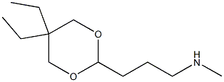 1,3-Dioxane-2-propanamine,5,5-diethyl-N-methyl-(9CI) Structure