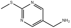 5-피리미딘메탄아민,2-(메틸티오)-(9CI) 구조식 이미지