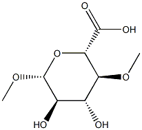 ba-D-글루코피라노시두론산,메틸4-O-메틸-(9CI) 구조식 이미지