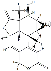 (1aR)-1aβ,2,2a,4aβ,4bβ,6,9b,9cβ-Octahydro-2α-hydroxy-2aβ,9bα-dimethyl-3H,8H-furo[2',3',4':4,5]oxireno[7,8]naphtho[2,1-c]pyran-3,8-dione Structure