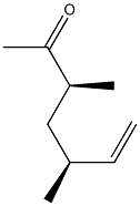 6-Hepten-2-one, 3,5-dimethyl-, (3R,5R)-rel- (9CI) Structure