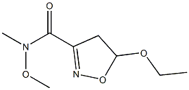 3-Isoxazolecarboxamide,5-ethoxy-4,5-dihydro-N-methoxy-N-methyl-(9CI) Structure