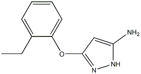 1H-Pyrazol-3-amine,5-(2-ethylphenoxy)-(9CI) 구조식 이미지
