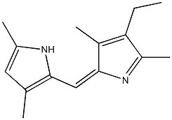 1H-Pyrrole,2-[(Z)-(3,5-dimethyl-2H-pyrrol-2-ylidene)methyl]-4-ethyl-3,5-dimethyl-(9CI) 구조식 이미지