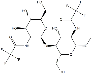 1-O-methyl-di-N-trifluoroacetyl-beta-chitobioside Structure