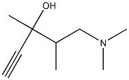 1-Pentyn-3-ol,5-(dimethylamino)-3,4-dimethyl-(9CI) Structure