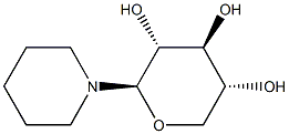피페리딘,1-ba-D-자일로피라노실-(9CI) 구조식 이미지