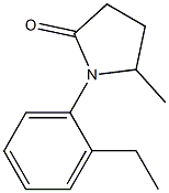 2-Pyrrolidinone,1-(2-ethylphenyl)-5-methyl-(9CI) 구조식 이미지