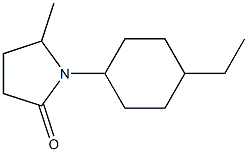 2-Pyrrolidinone,1-(4-ethylcyclohexyl)-5-methyl-(9CI) 구조식 이미지