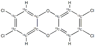 C-132,3,7,8-TCDD Structure