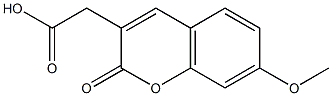 7-methoxy-3-coumarin acetic acid Structure