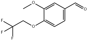 3-methoxy-4-(2,2,2-trifluoroethoxy)benzaldehyde 구조식 이미지