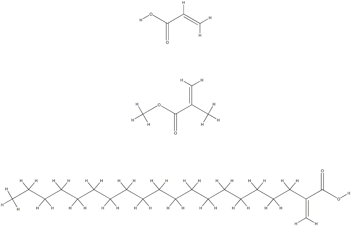 2-Propenoic acid, 2-methyl-, methyl ester, polymer with octadecyl 2-propenoate and 2-propenoic acid Structure