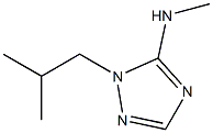 1H-1,2,4-Triazol-5-amine,N-methyl-1-(2-methylpropyl)-(9CI) 구조식 이미지