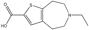 4H-Thieno[2,3-d]azepine-2-carboxylicacid,6-ethyl-5,6,7,8-tetrahydro-(9CI) Structure