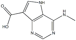 5H-Pyrrolo[3,2-d]pyrimidine-7-carboxylicacid,4-(methylamino)-(9CI) 구조식 이미지